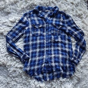 June & Delancey NWOT plaid Button Down Flannel